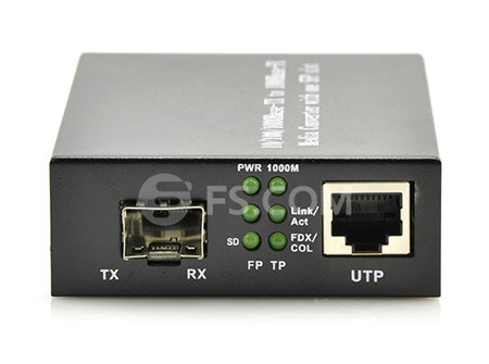 1000Base 1SFP+1RJ45 Ports Gigabit Fiber Media Converter