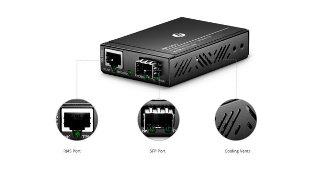 Figure 3: 1SFP+1RJ45 Ports Mini Gigabit Ethernet Media Converter